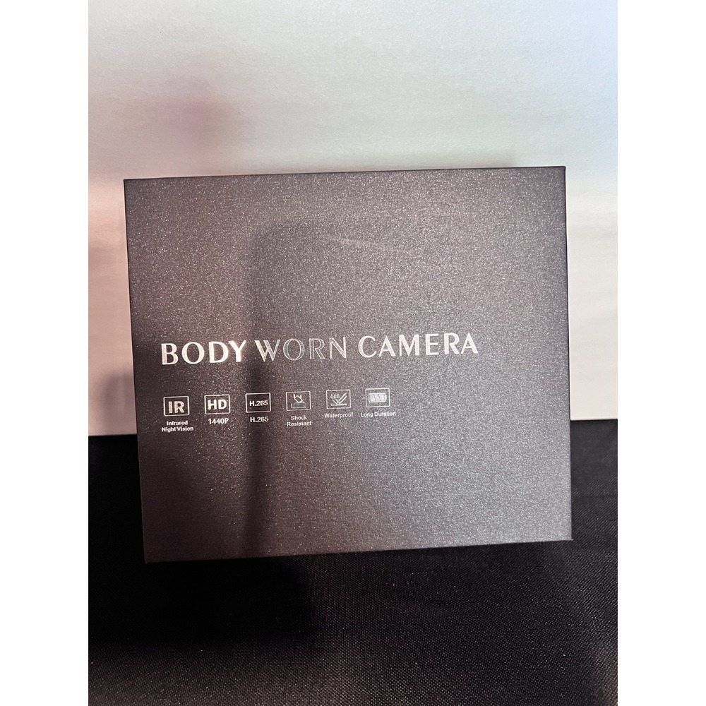 BODY WORN CAMERA-WIFI 64 GB Infrared Night Vision 1440P Body Camera